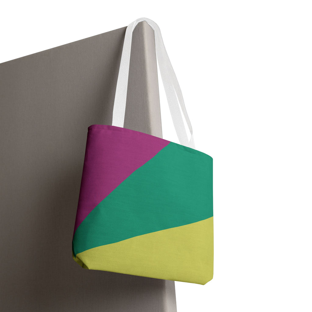 Colorblock Tote Bag