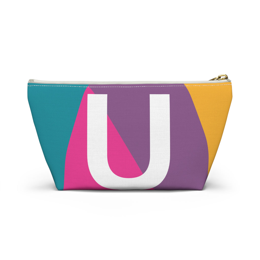 Colorblock Accessory Pouch — Monogram U T-Bottom Cosmetic Bag