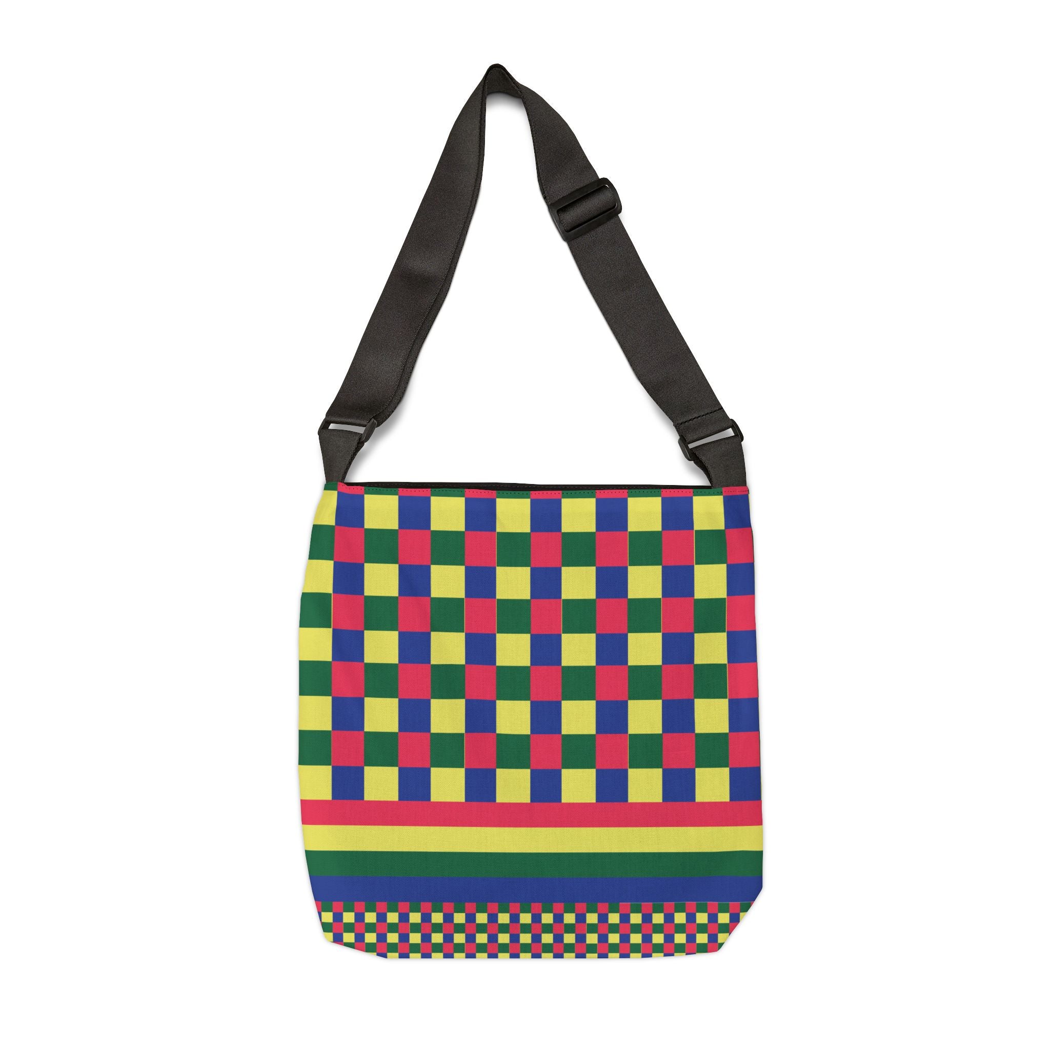 Colorblock Geometric Tote Bag