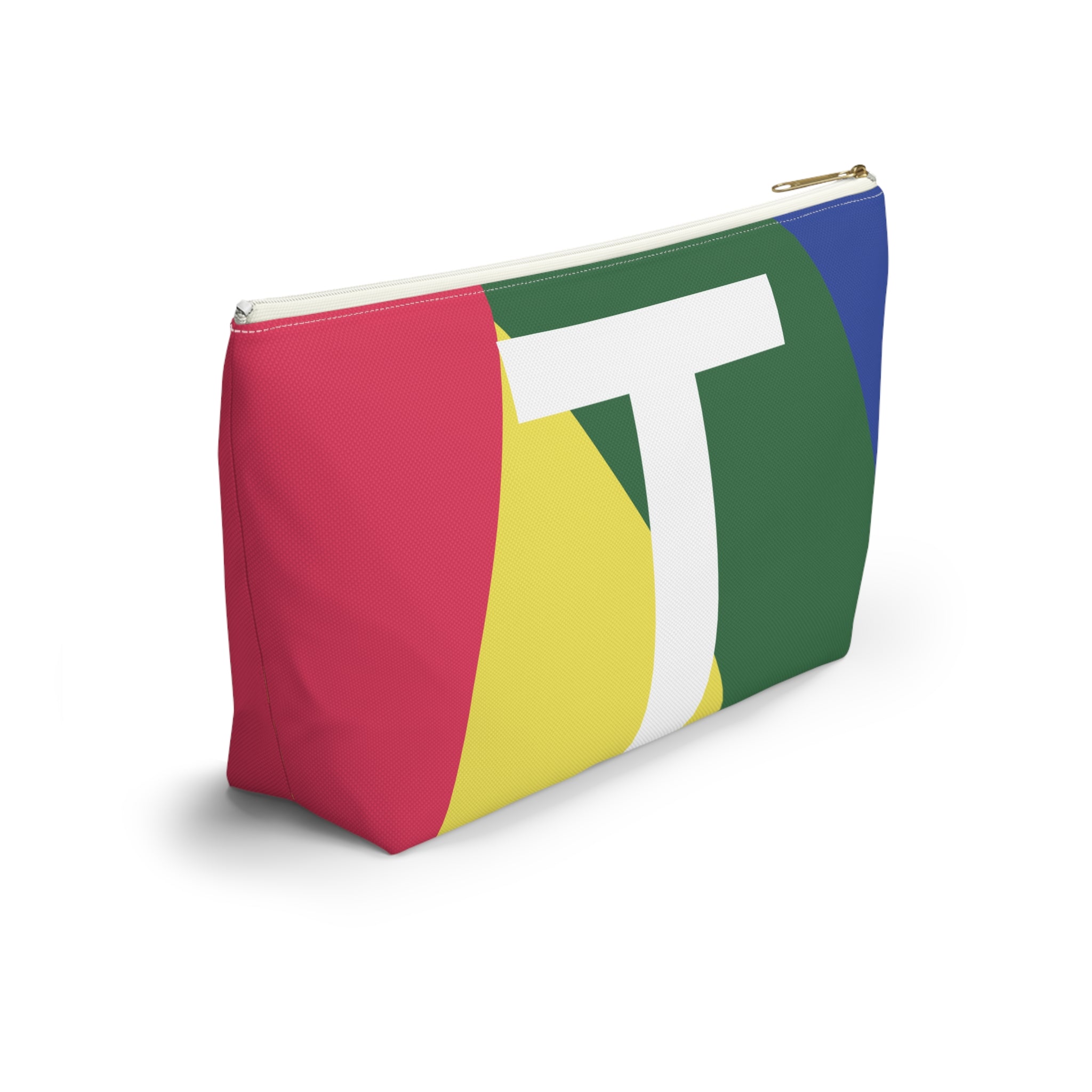 Colorblock Accessory Pouch — Monogram T T-Bottom Cosmetic Bag