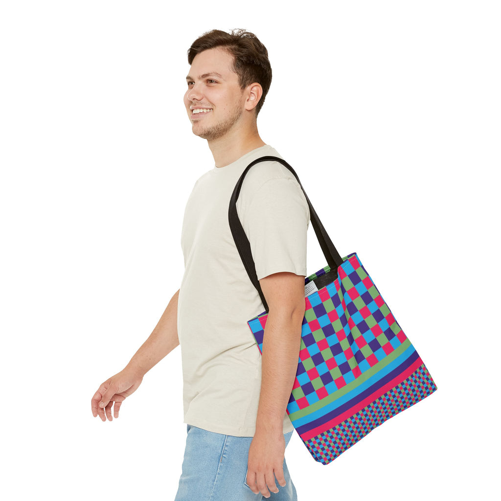 Colorblock Tote Bag