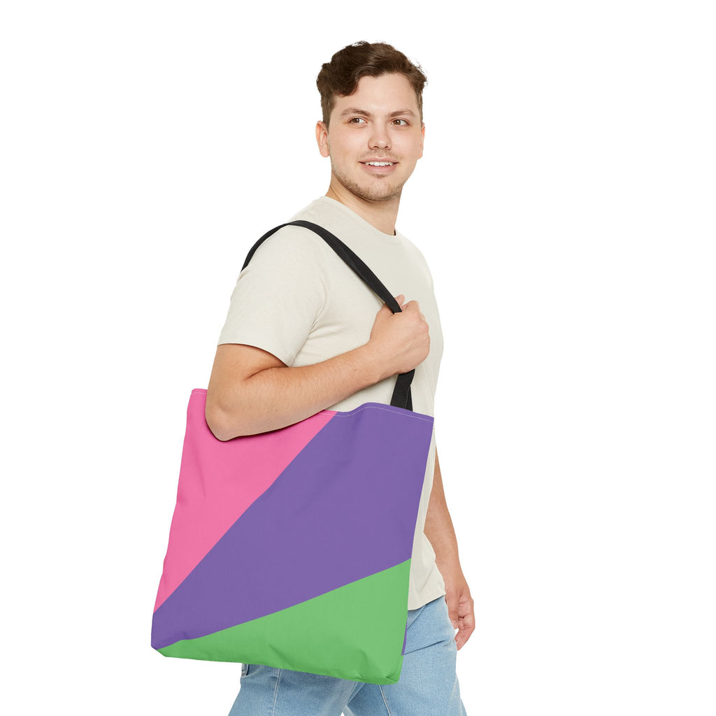Colorblock Tote Bag