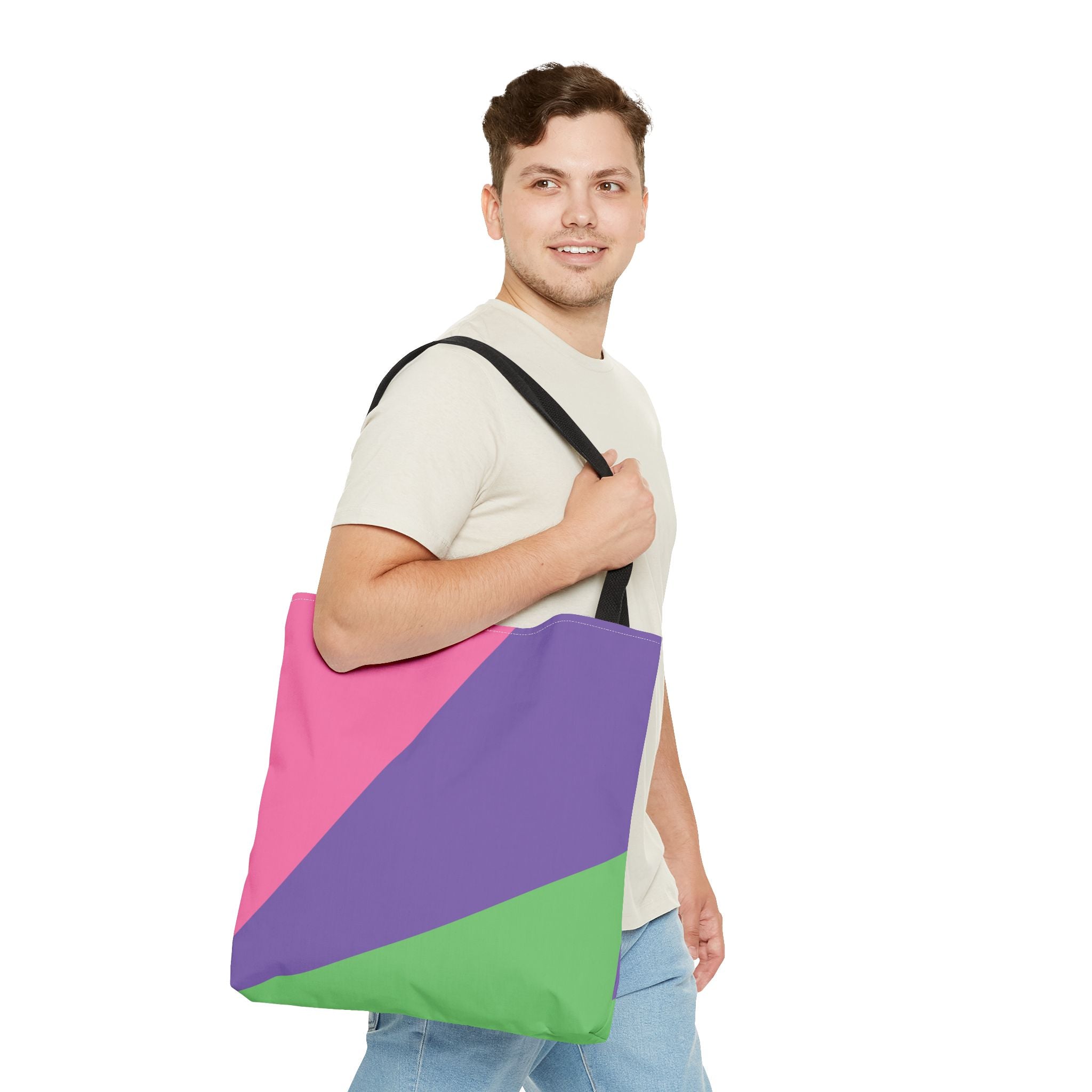 Colorblock Tote Bag