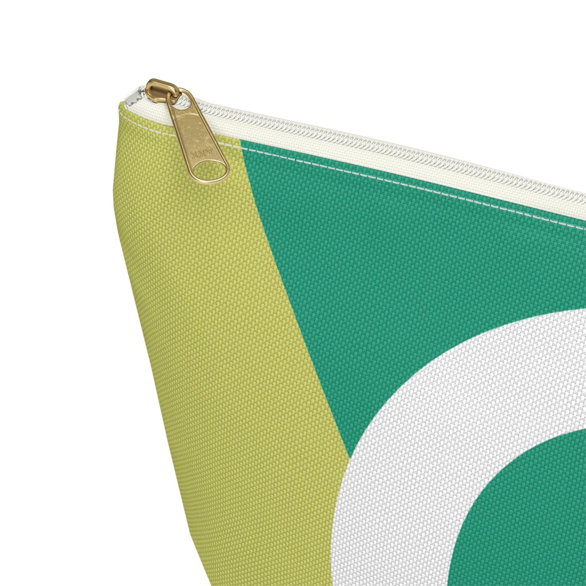 Initials Colorblock Accessory Pouch — Monogram O T-Bottom Cosmetic Bag