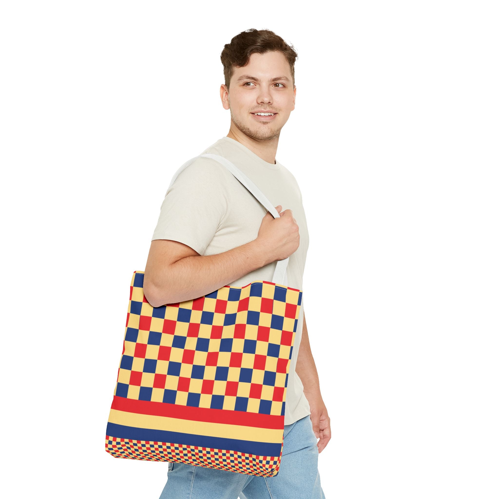 Colorblock Tote Bag