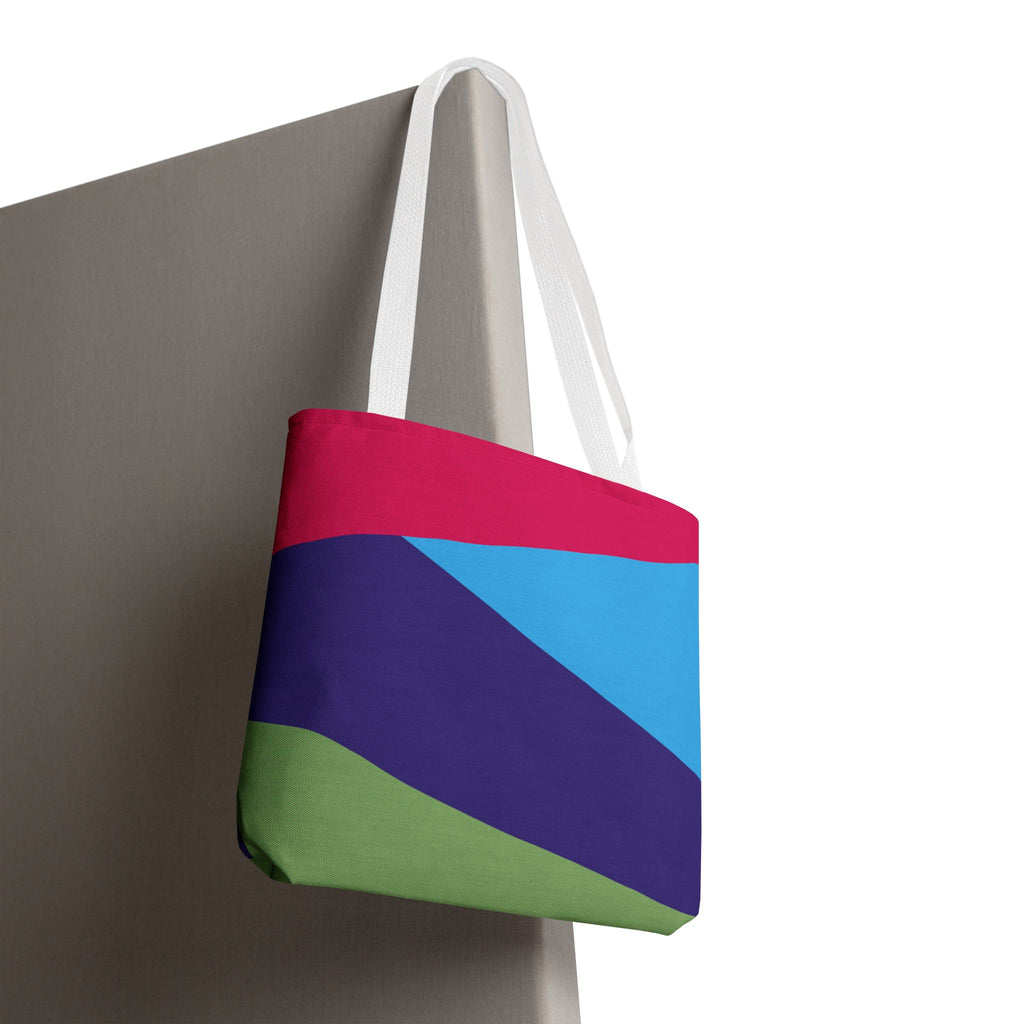 Colorblock Tote Bag