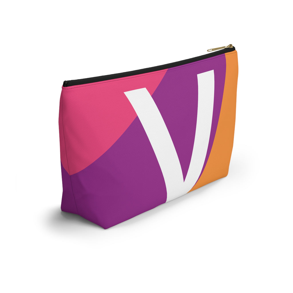 Colorblock Accessory Pouch — Monogram V T-Bottom Cosmetic Bag