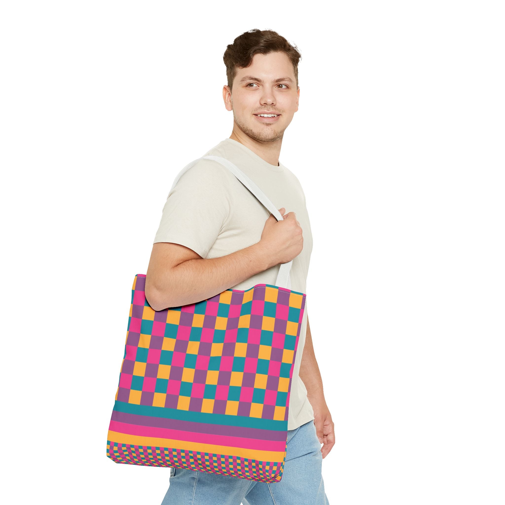 Colorblock Tote Bag