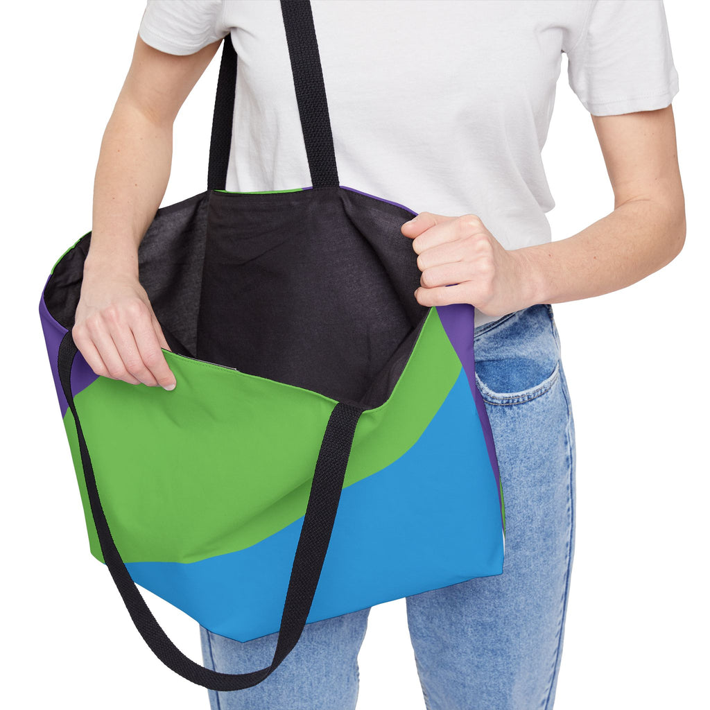 Colorblock Tote Bag