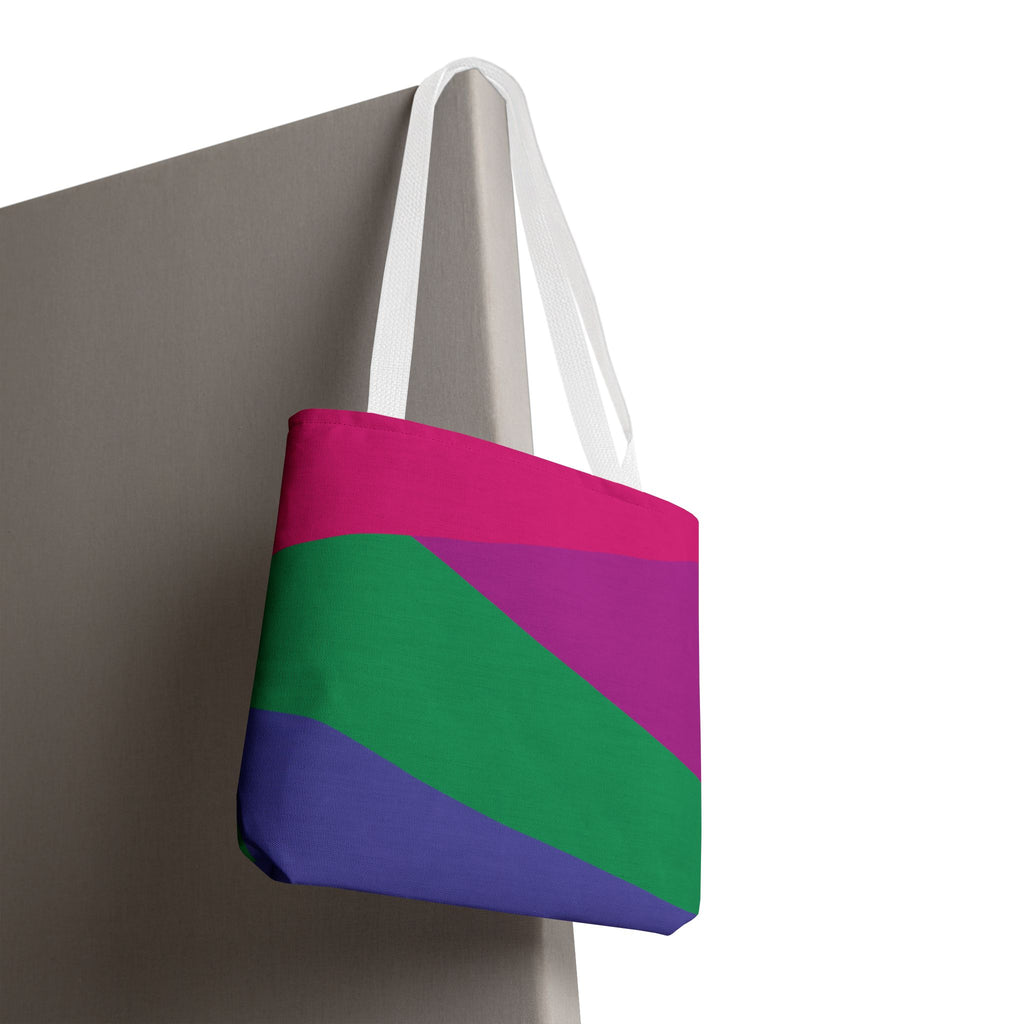 Colorblock Tote Bag
