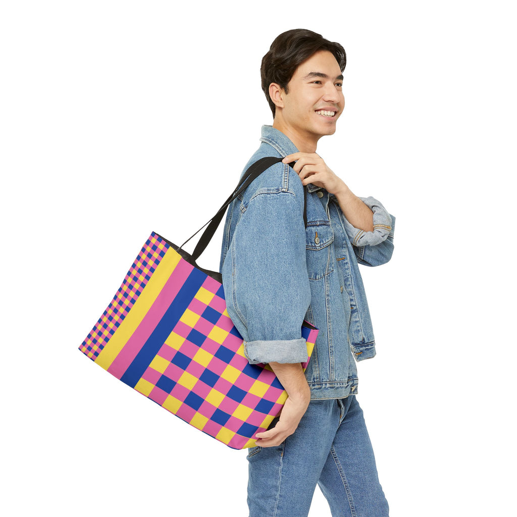 Colorblock Tote Bag