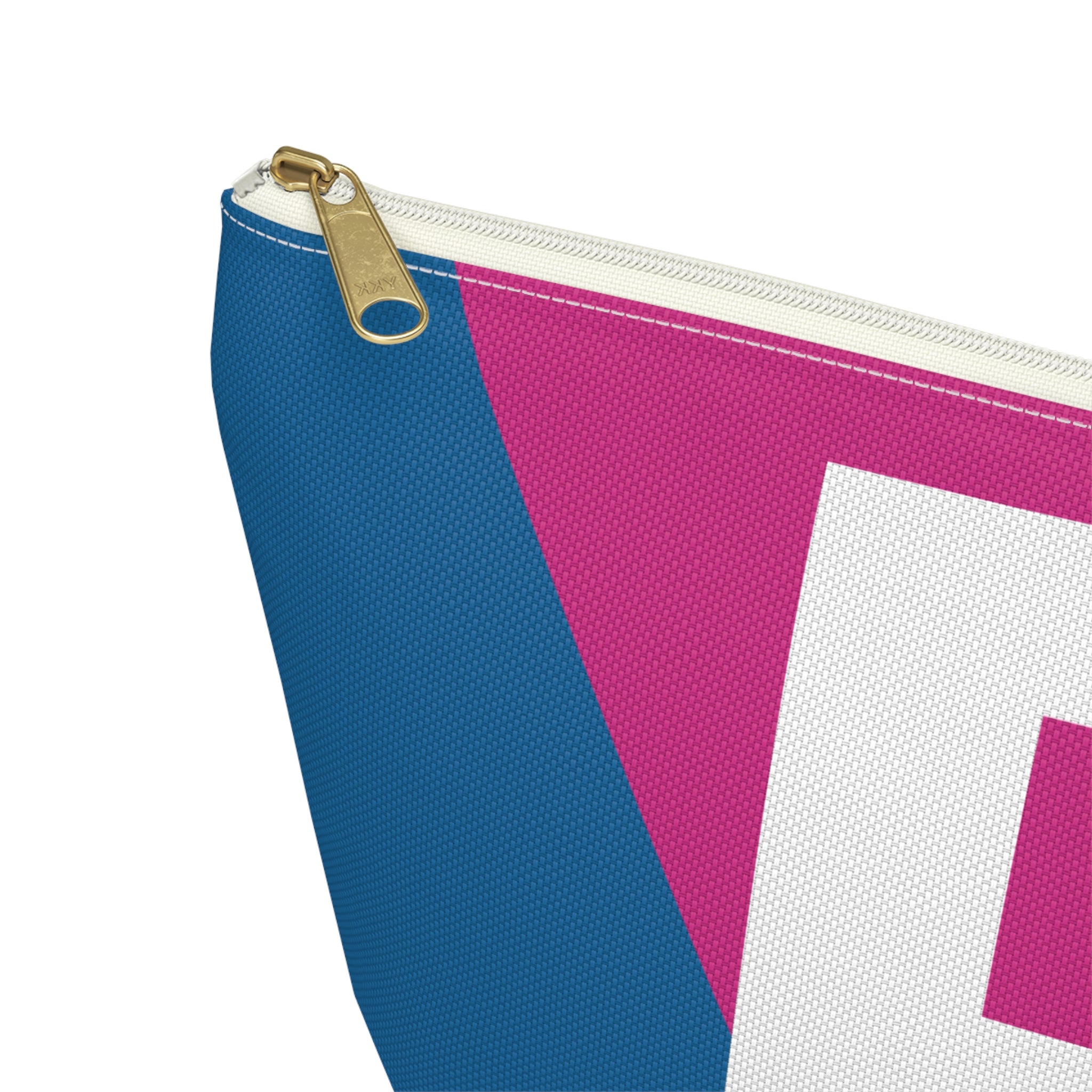 Initials Colorblock Accessory Pouch — Monogram B T-Bottom Cosmetic Bag