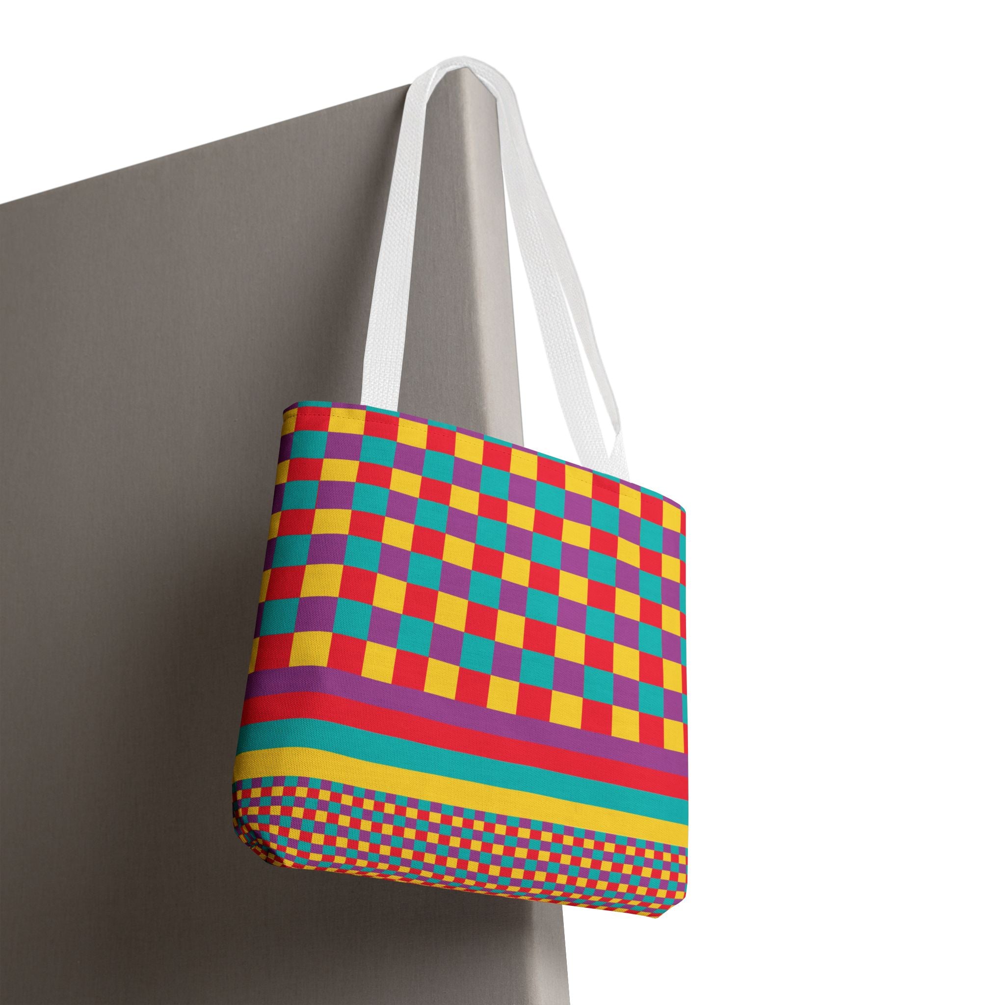 Colorblock Tote Bag