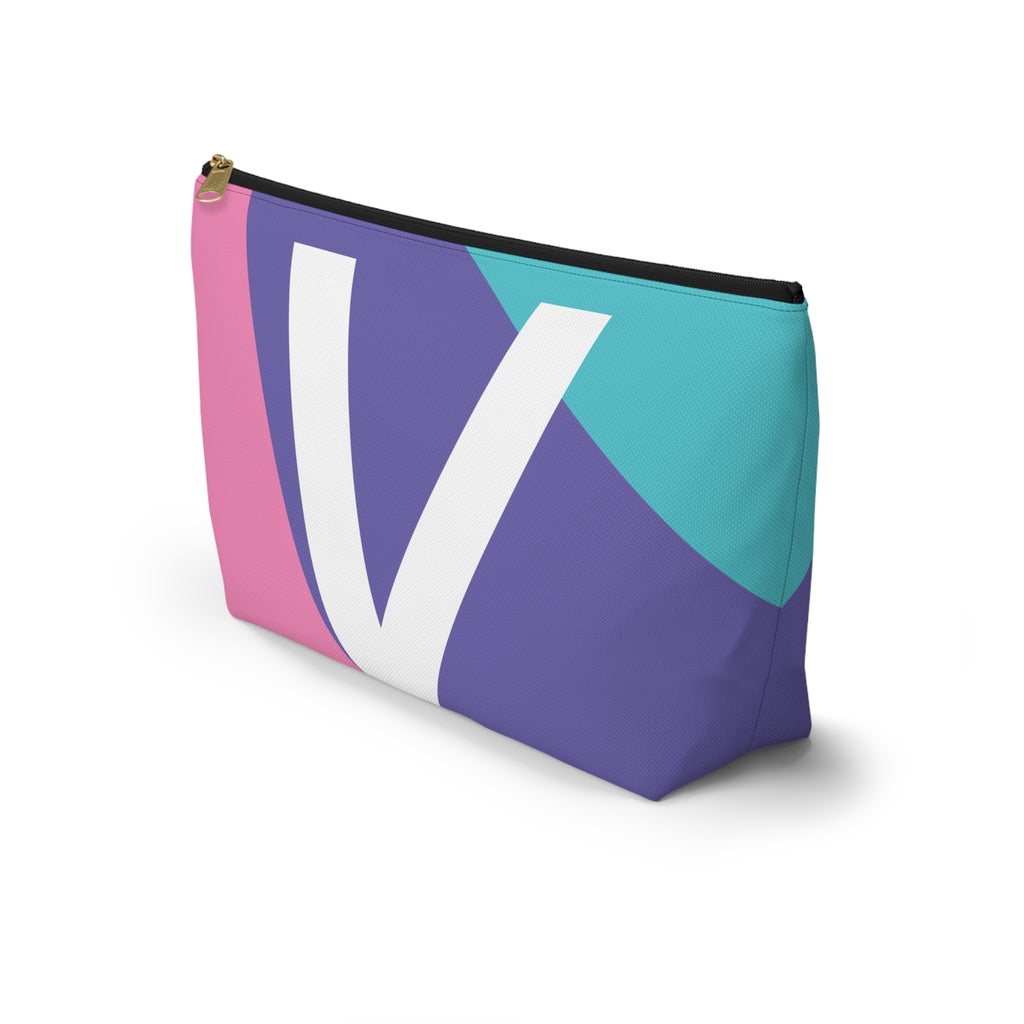 Colorblock Accessory Pouch — Monogram V T-Bottom Cosmetic Bag