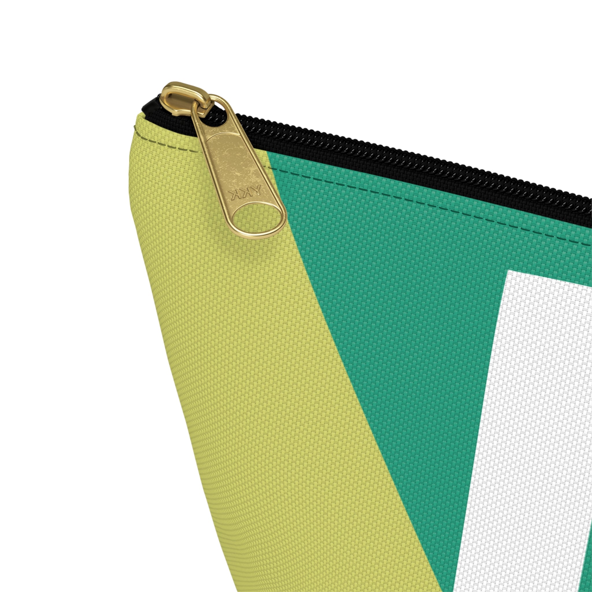Initials Colorblock Accessory Pouch — Monogram L T-Bottom Cosmetic Bag