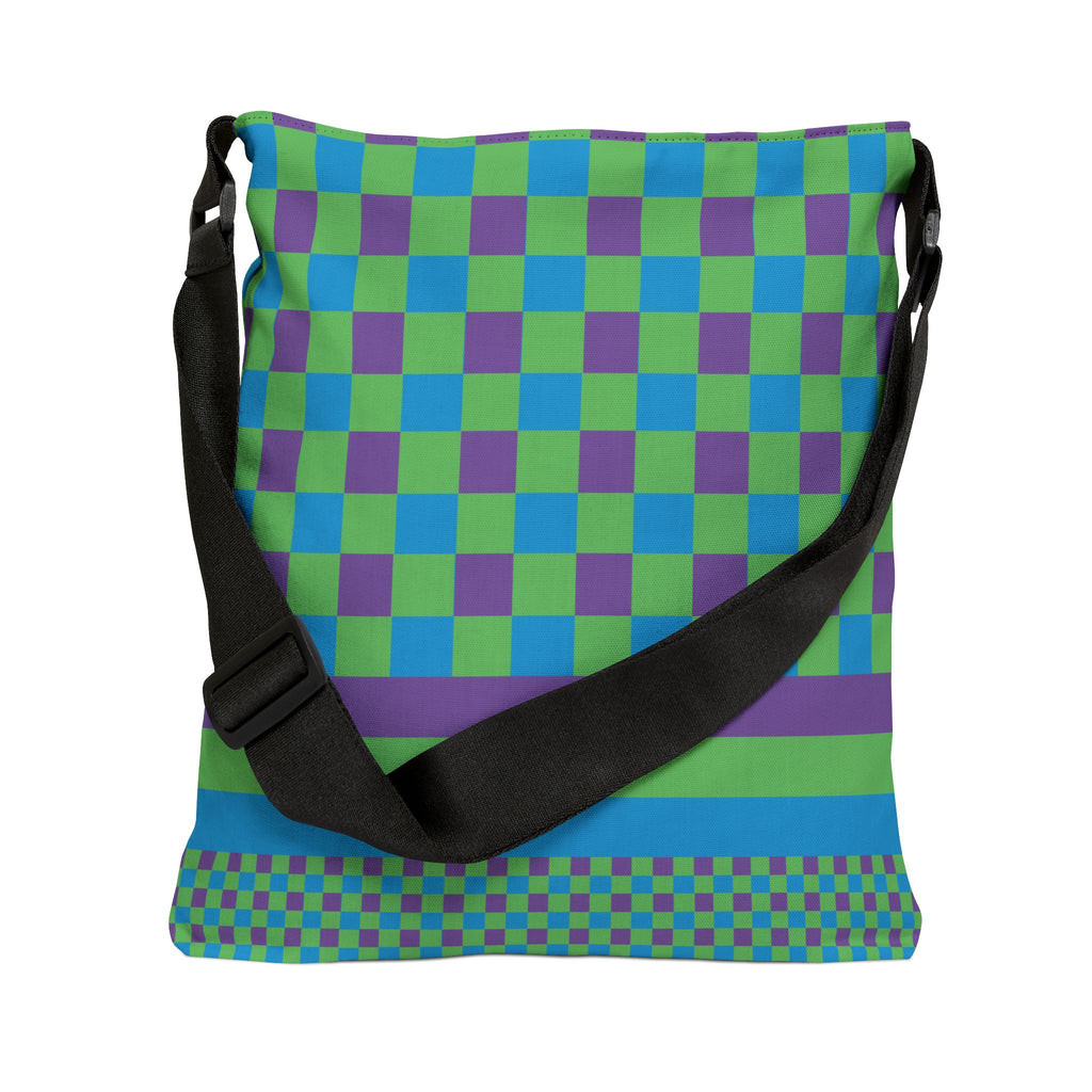 Colorblock Geometric Tote Bag