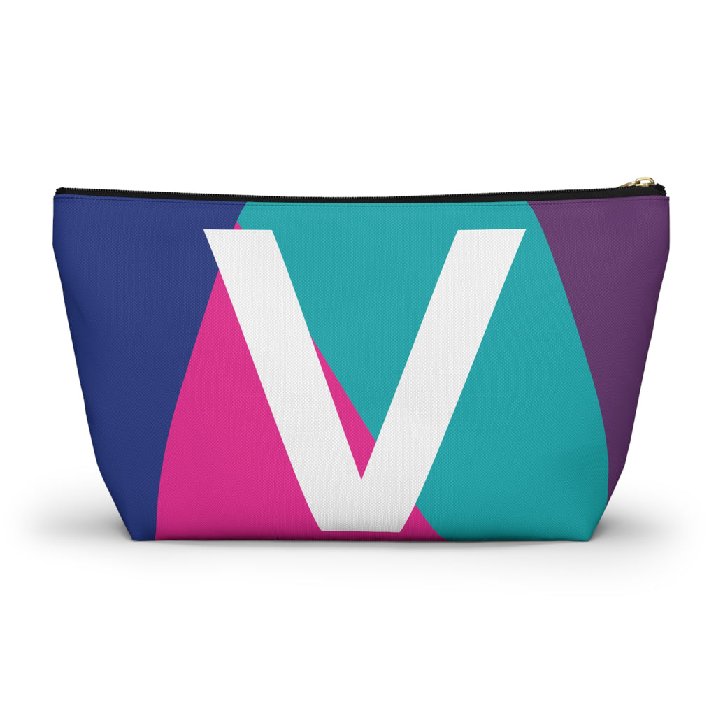 Colorblock Accessory Pouch — Monogram V T-Bottom Cosmetic Bag