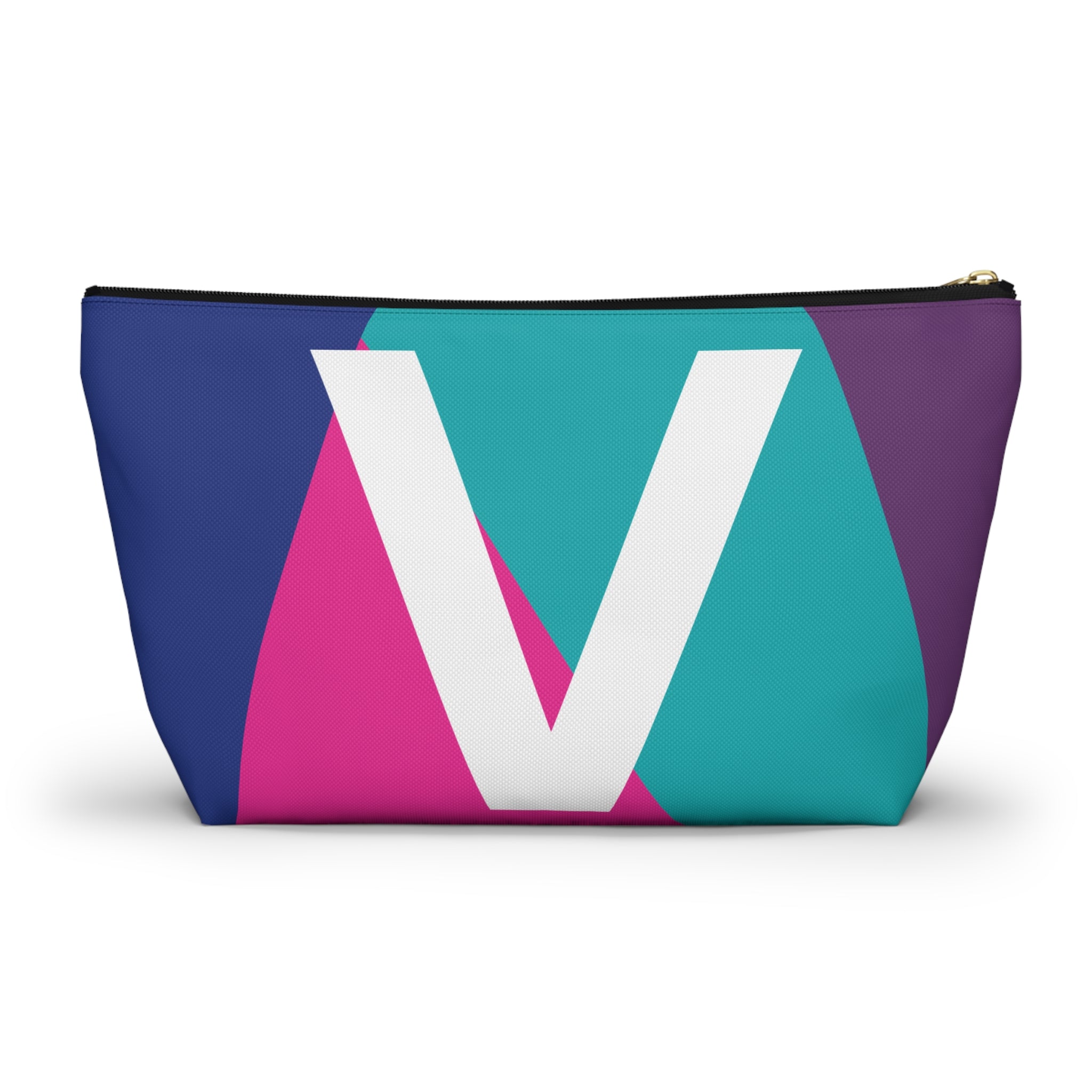 Colorblock Accessory Pouch — Monogram V T-Bottom Cosmetic Bag
