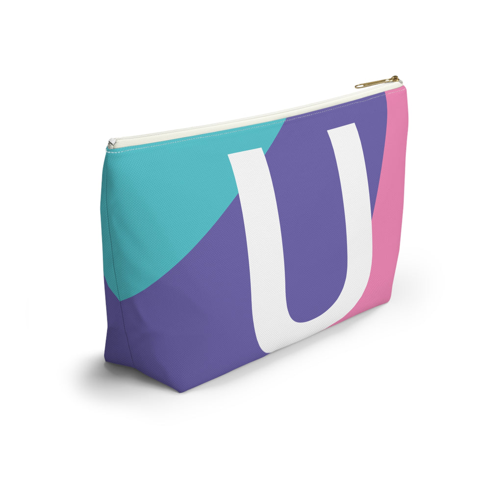 Colorblock Accessory Pouch — Monogram U T-Bottom Cosmetic Bag