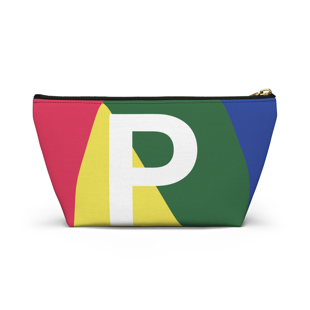 Colorblock Accessory Pouch — Monogram P T-Bottom Cosmetic Bag