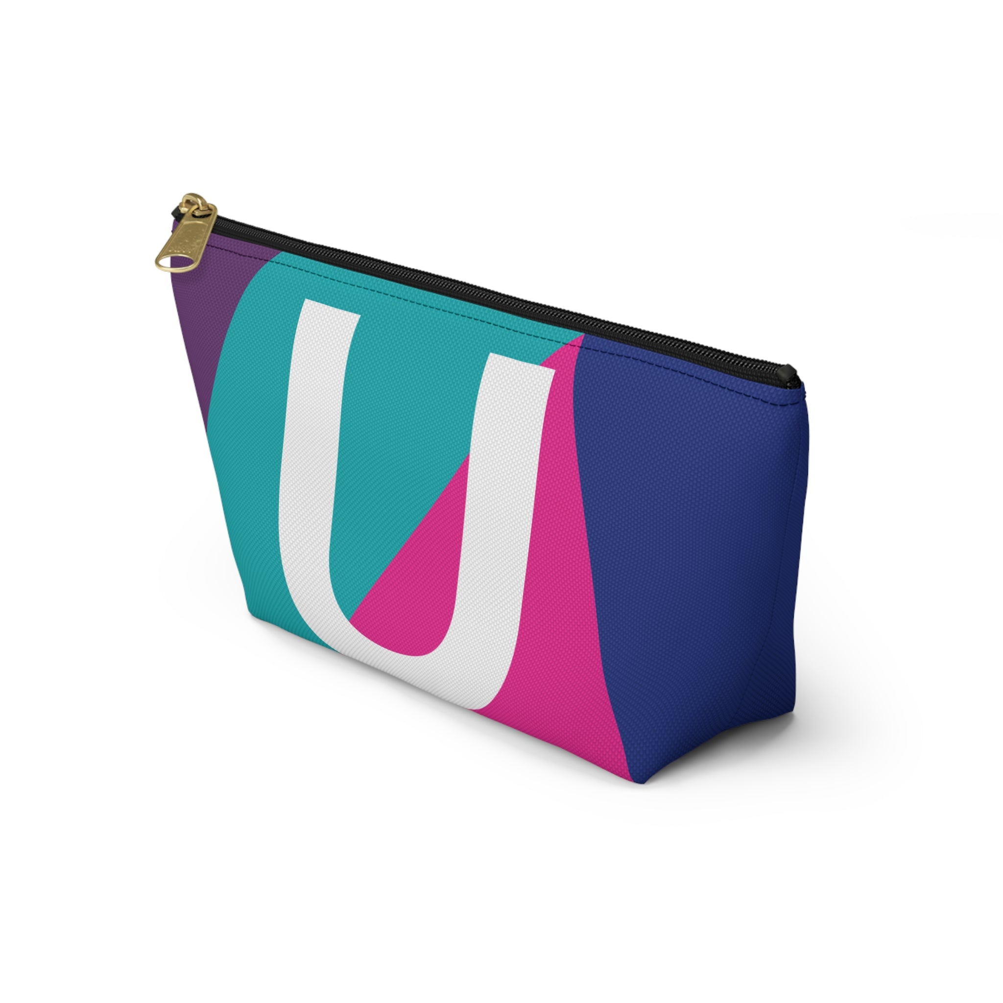 Colorblock Accessory Pouch — Monogram U T-Bottom Cosmetic Bag