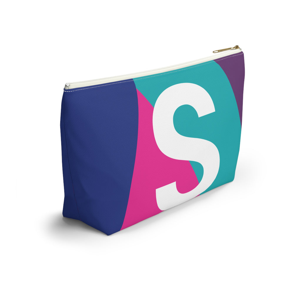 Colorblock Accessory Pouch — Monogram S T-Bottom Cosmetic Bag