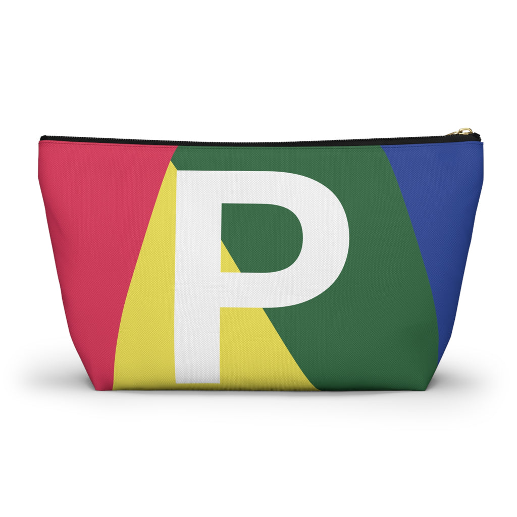 Colorblock Accessory Pouch — Monogram P T-Bottom Cosmetic Bag