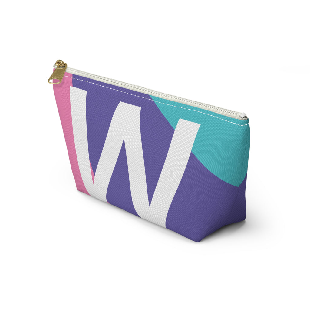 Colorblock Accessory Pouch — Monogram W T-Bottom Cosmetic Bag