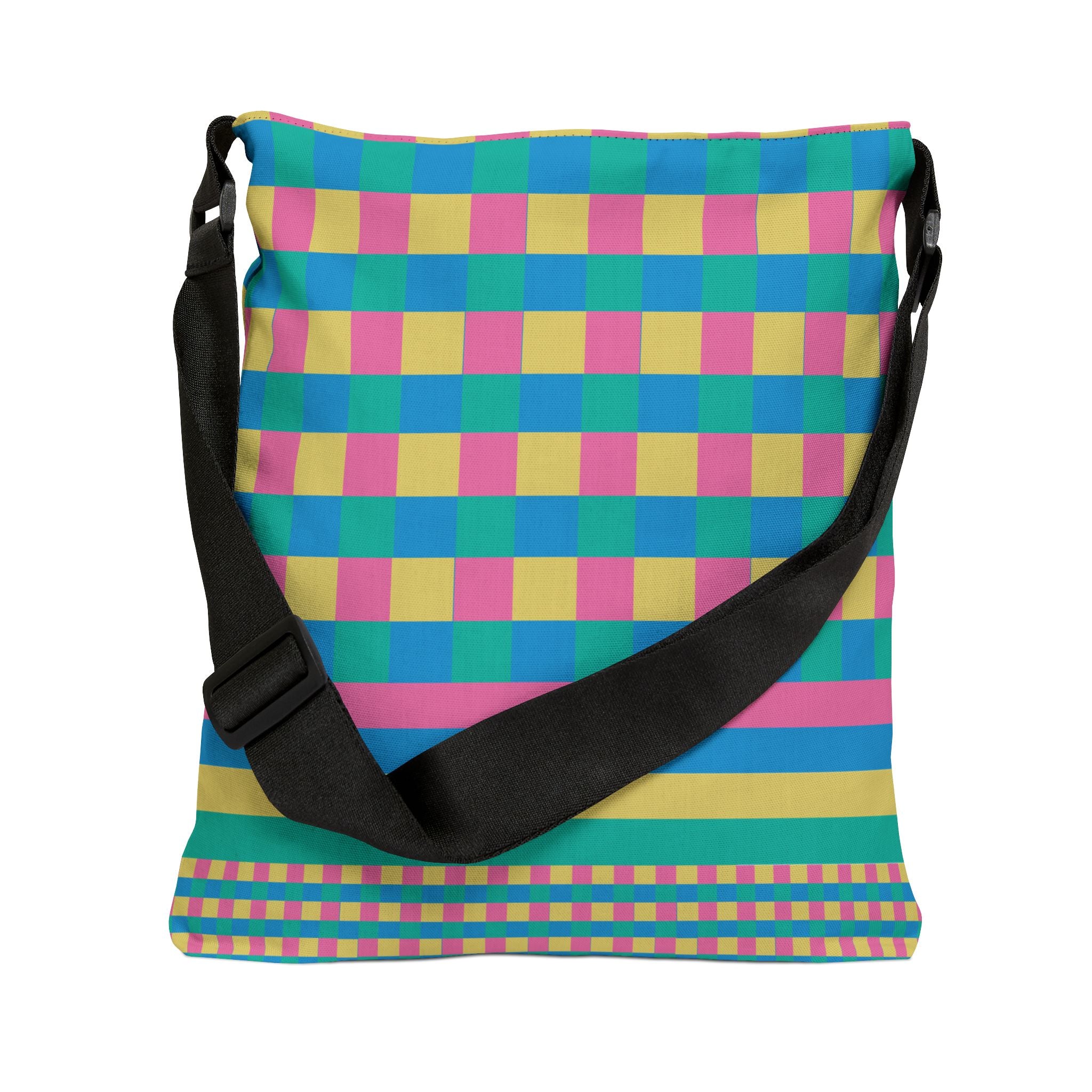 Colorblock Geometric Tote Bag