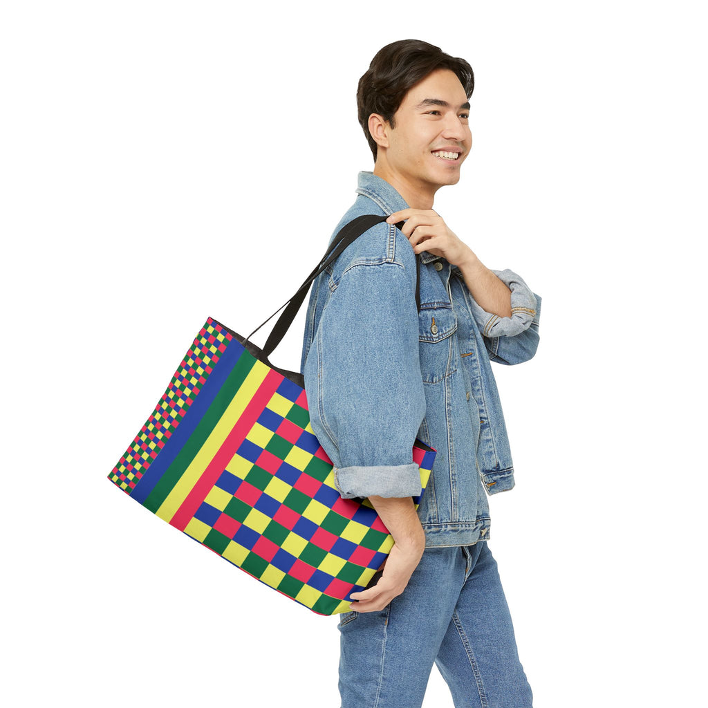 Colorblock Tote Bag