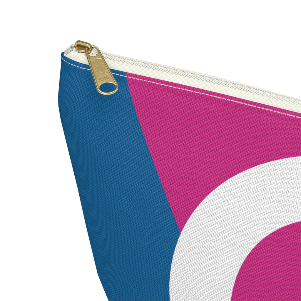 Initials Colorblock Accessory Pouch — Monogram G T-Bottom Cosmetic Bag