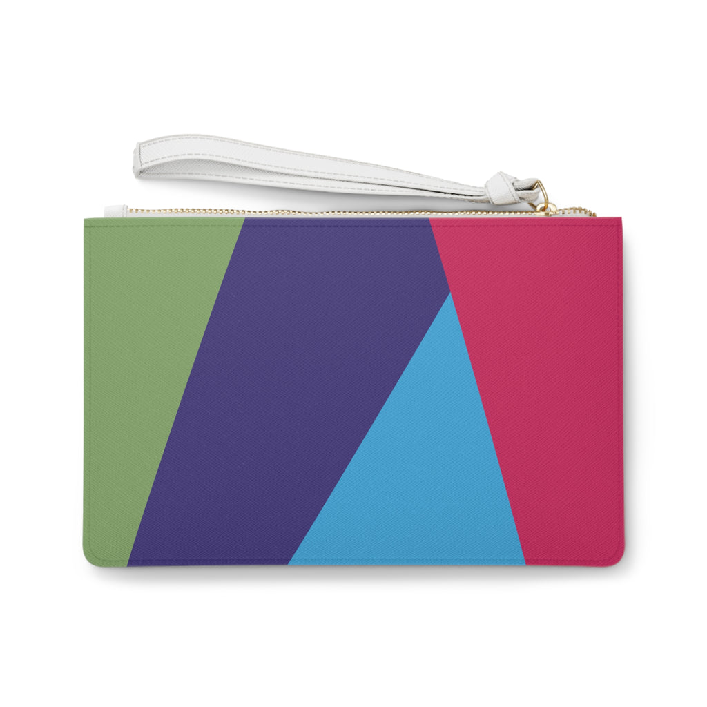 Retro Colorblock Clutch Bag | 80s & 90s Inspired