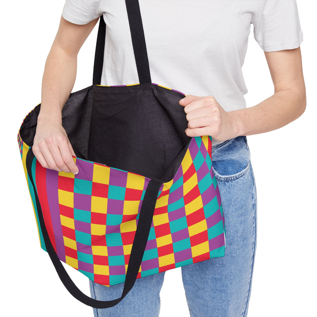 Colorblock Tote Bag