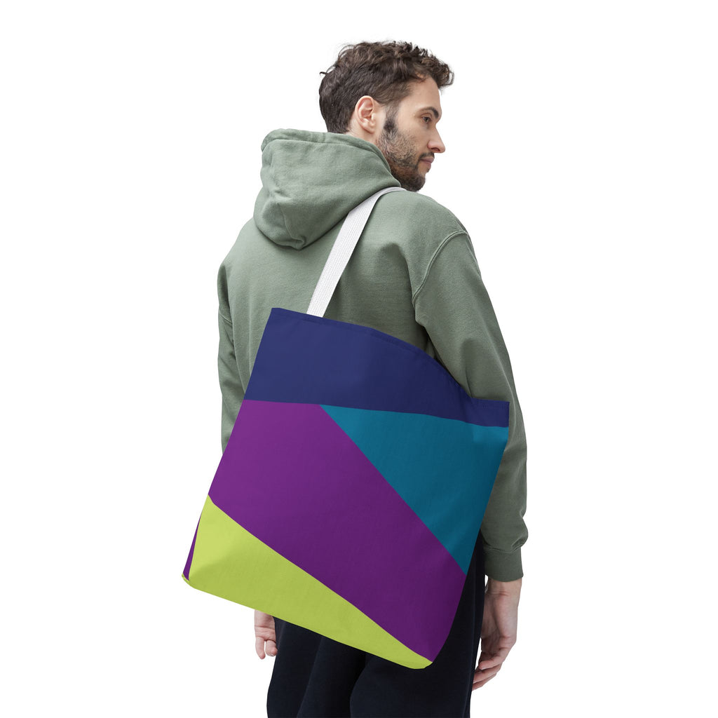 Colorblock Tote Bag