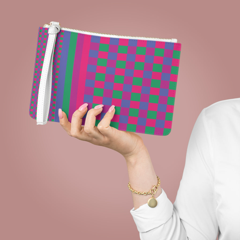 Colorblock Clutch Bag