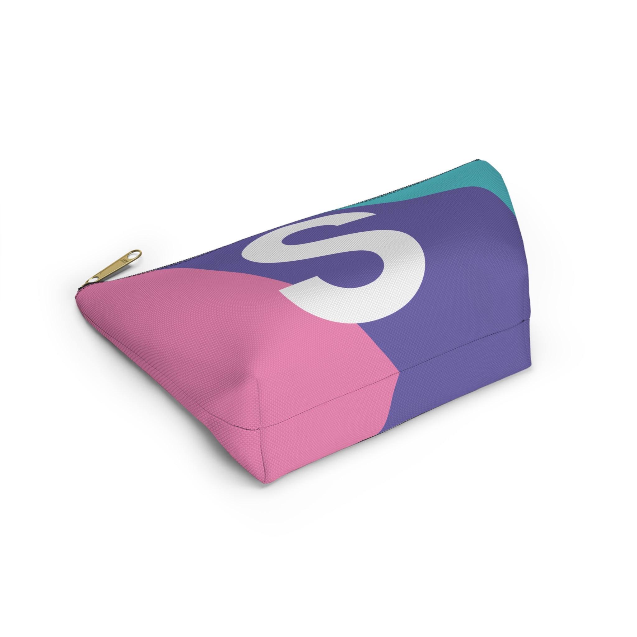 Colorblock Accessory Pouch — Monogram S T-Bottom Cosmetic Bag