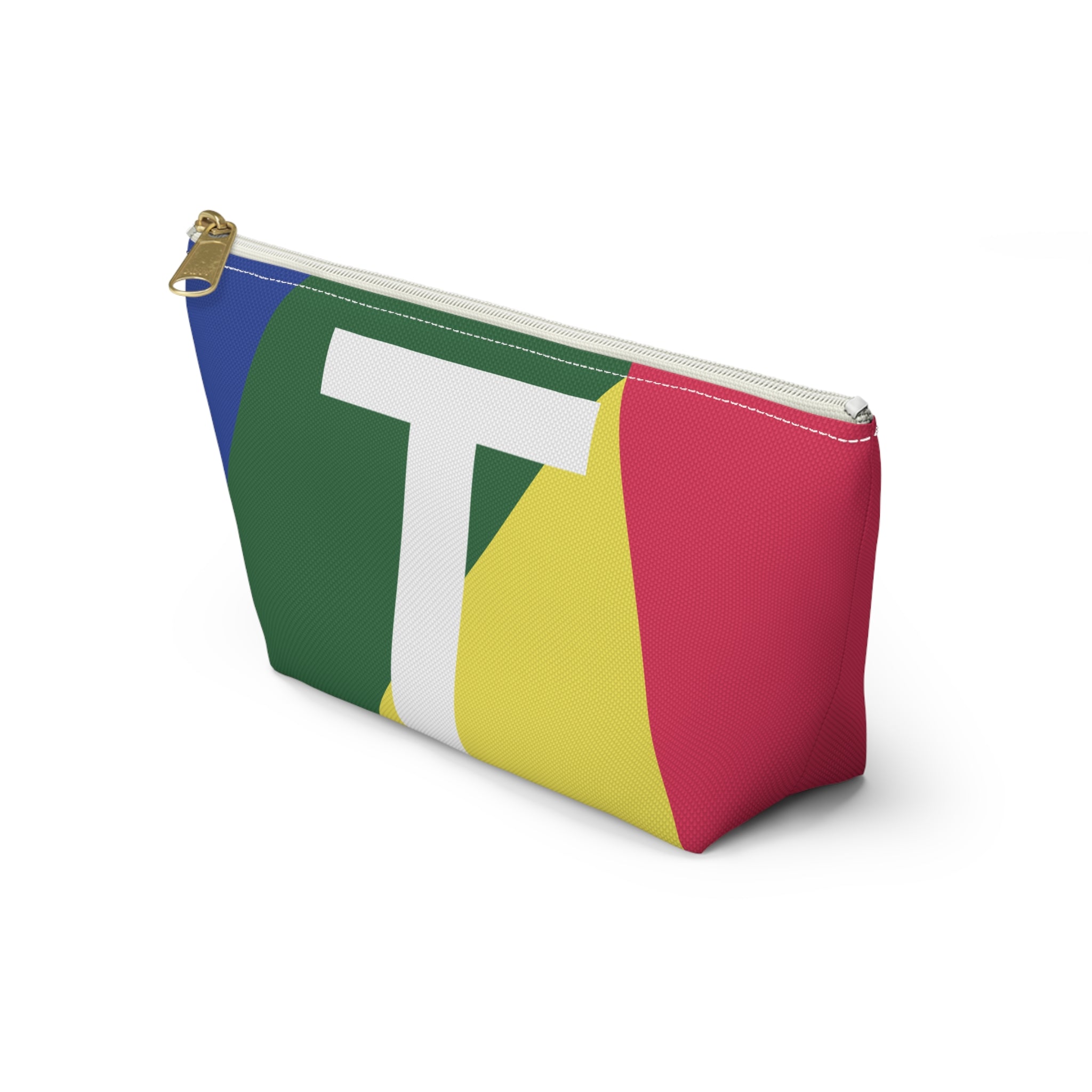 Colorblock Accessory Pouch — Monogram T T-Bottom Cosmetic Bag
