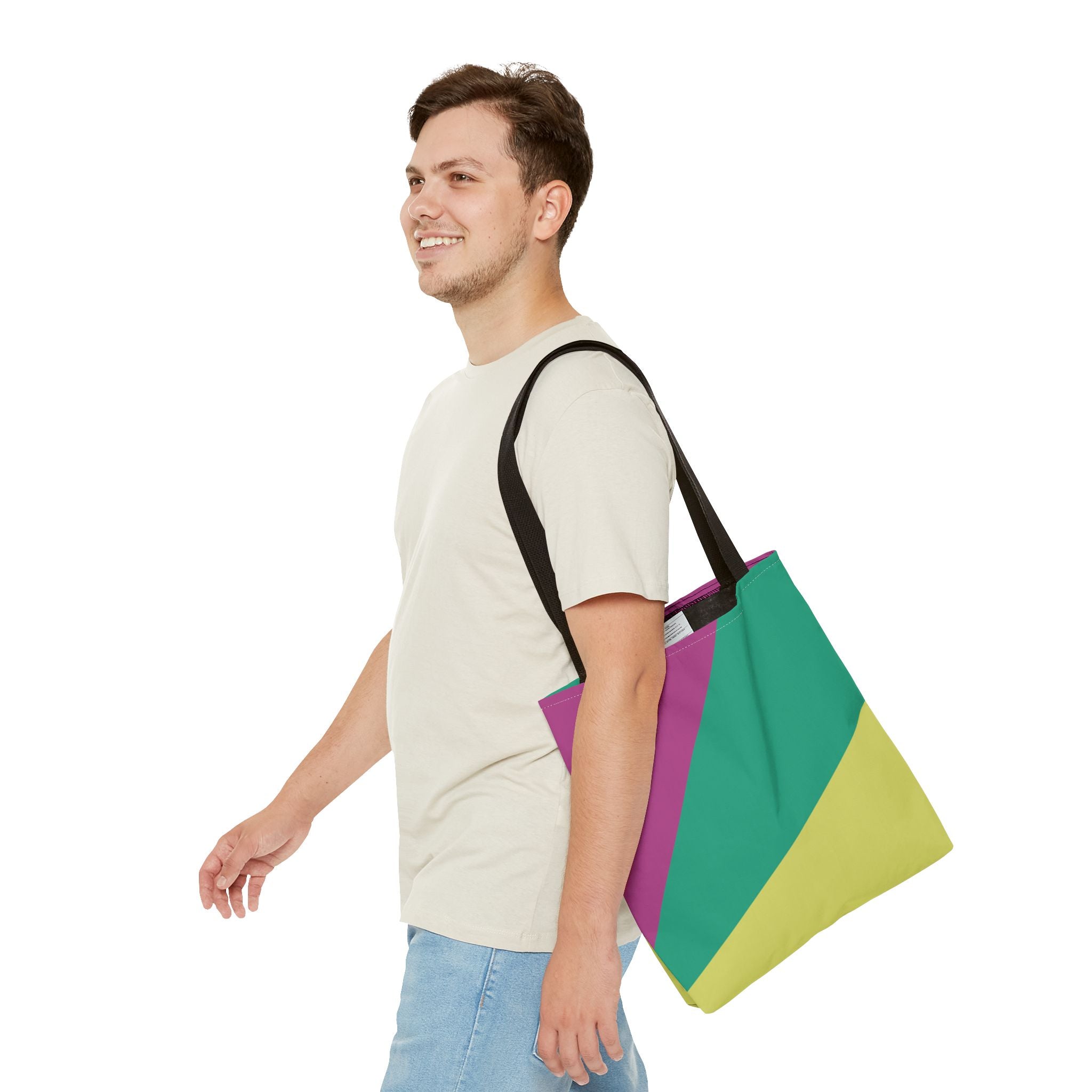Colorblock Tote Bag