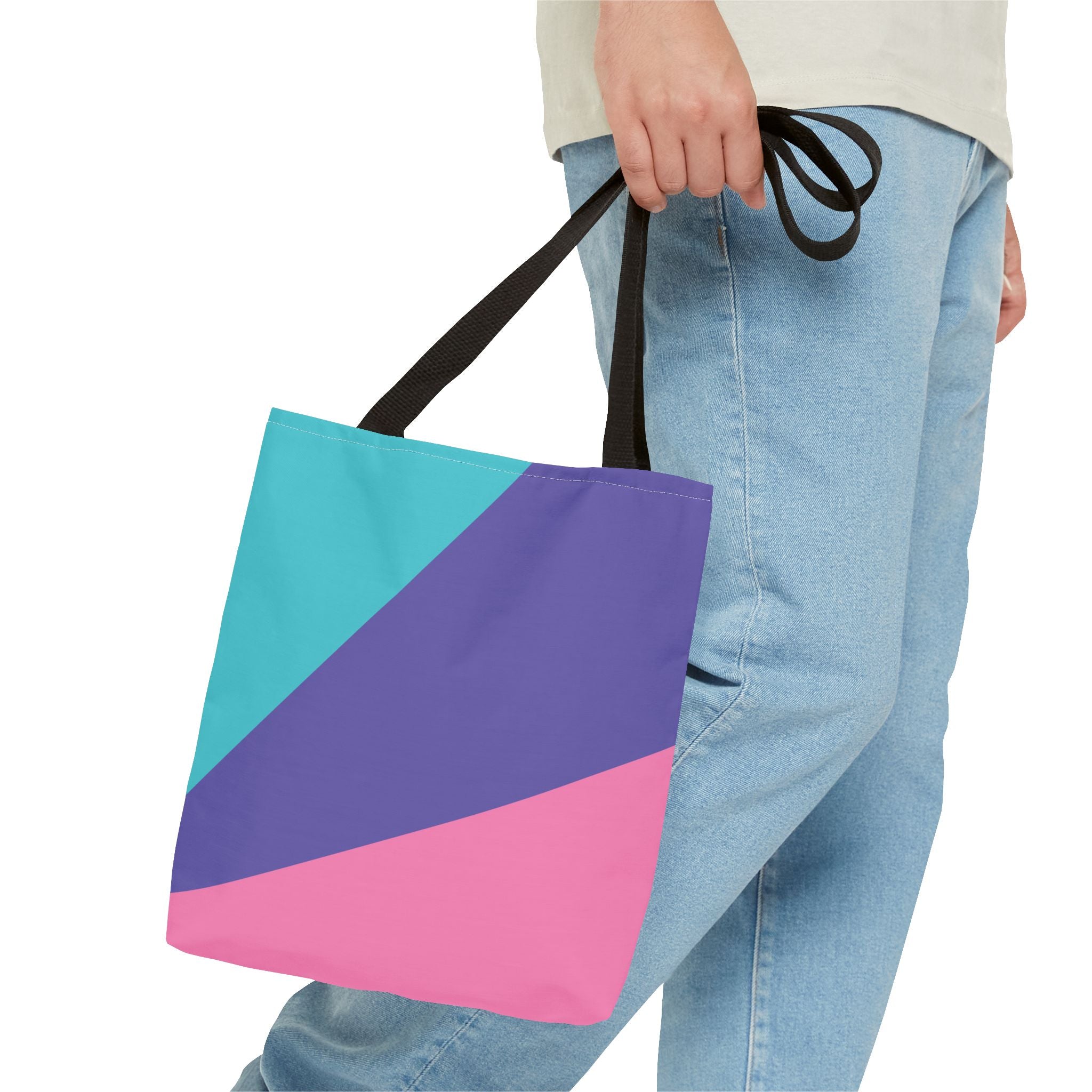 Colorblock Tote Bag
