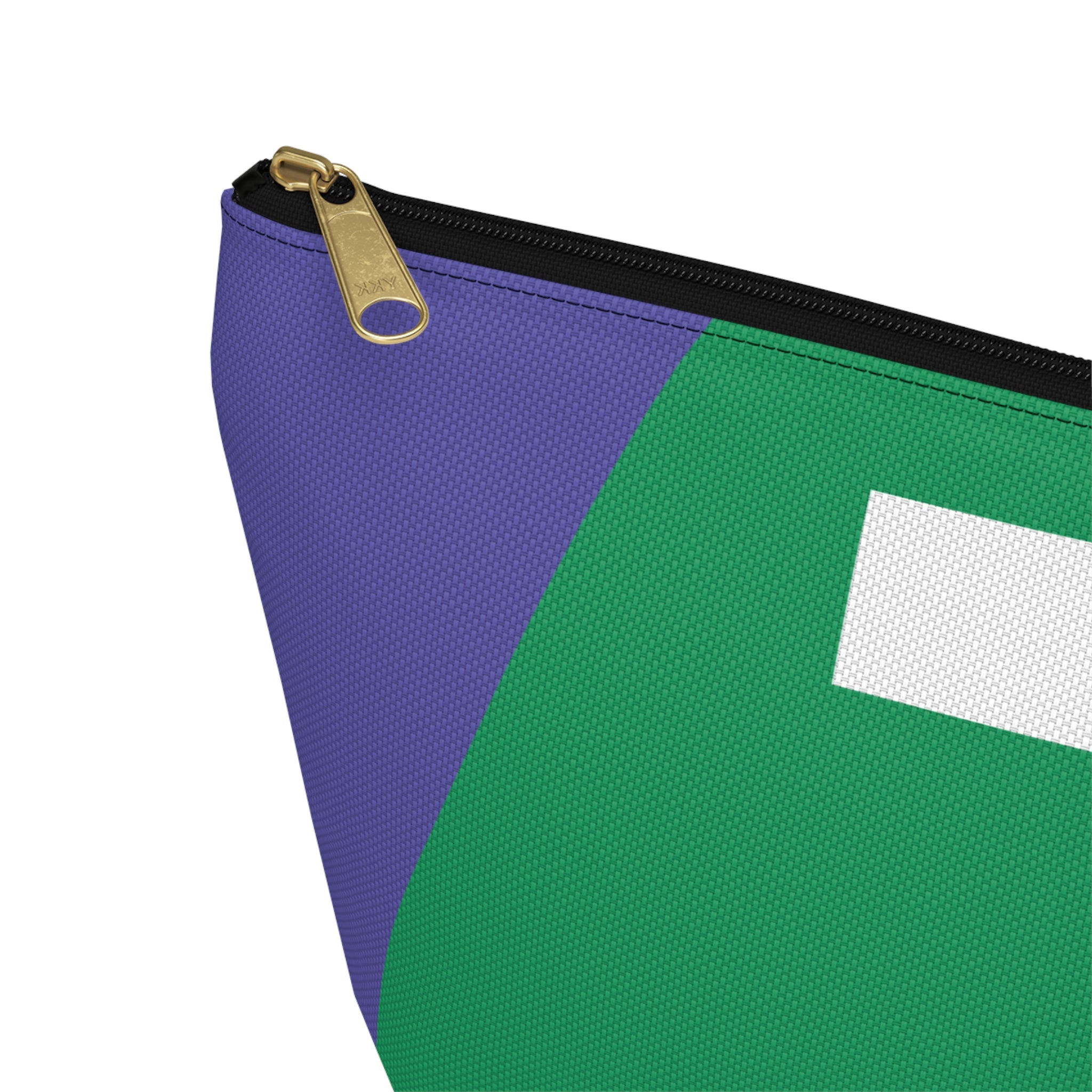 Initials Colorblock Accessory Pouch — Monogram Z T-Bottom Cosmetic Bag