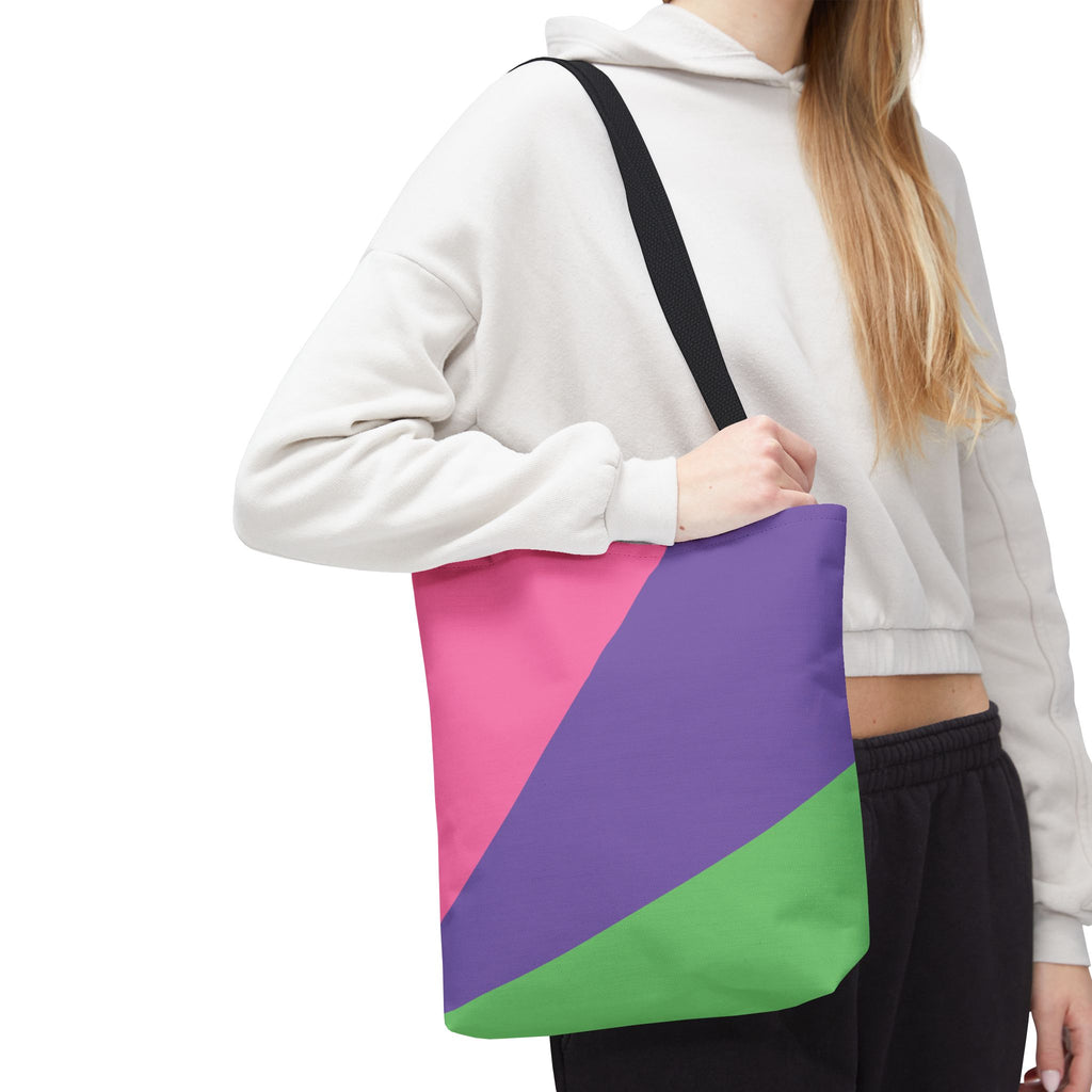 Colorblock Tote Bag