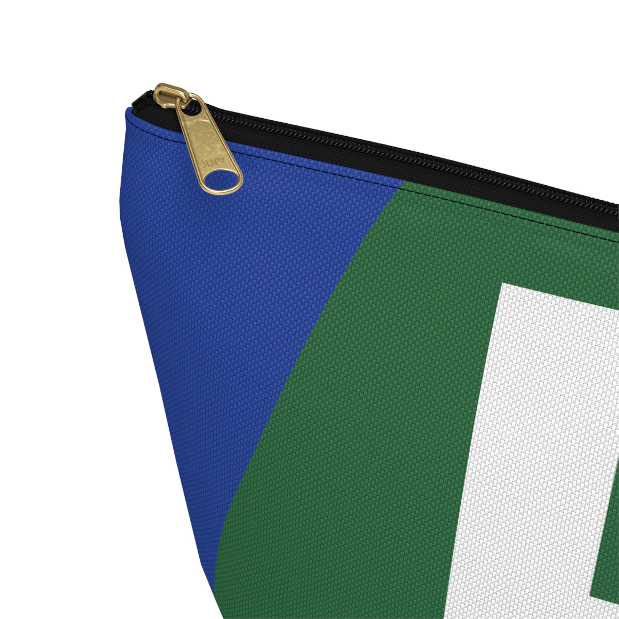 Initials Colorblock Accessory Pouch — Monogram E T-Bottom Cosmetic Bag