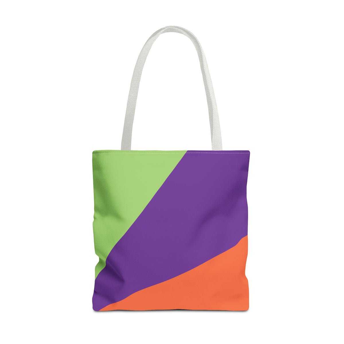 Retro 80s & 90s Inspired Color Block Tote Bag | Stylish Everyday Canvas Shoulder Bag