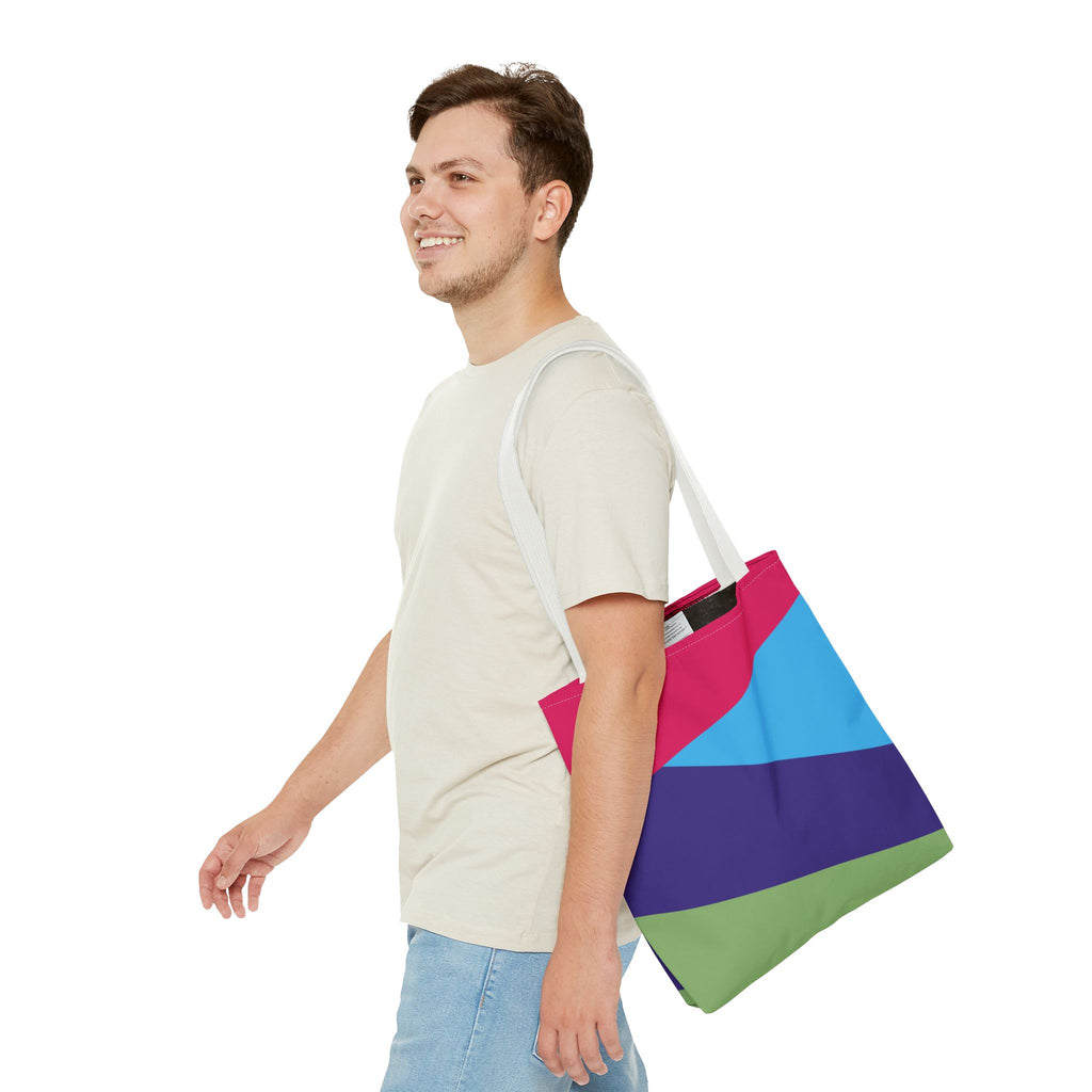 Colorblock Tote Bag