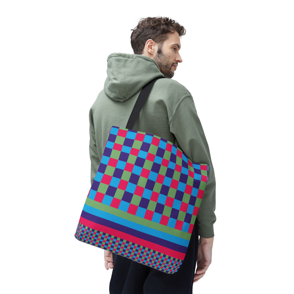 Colorblock Tote Bag