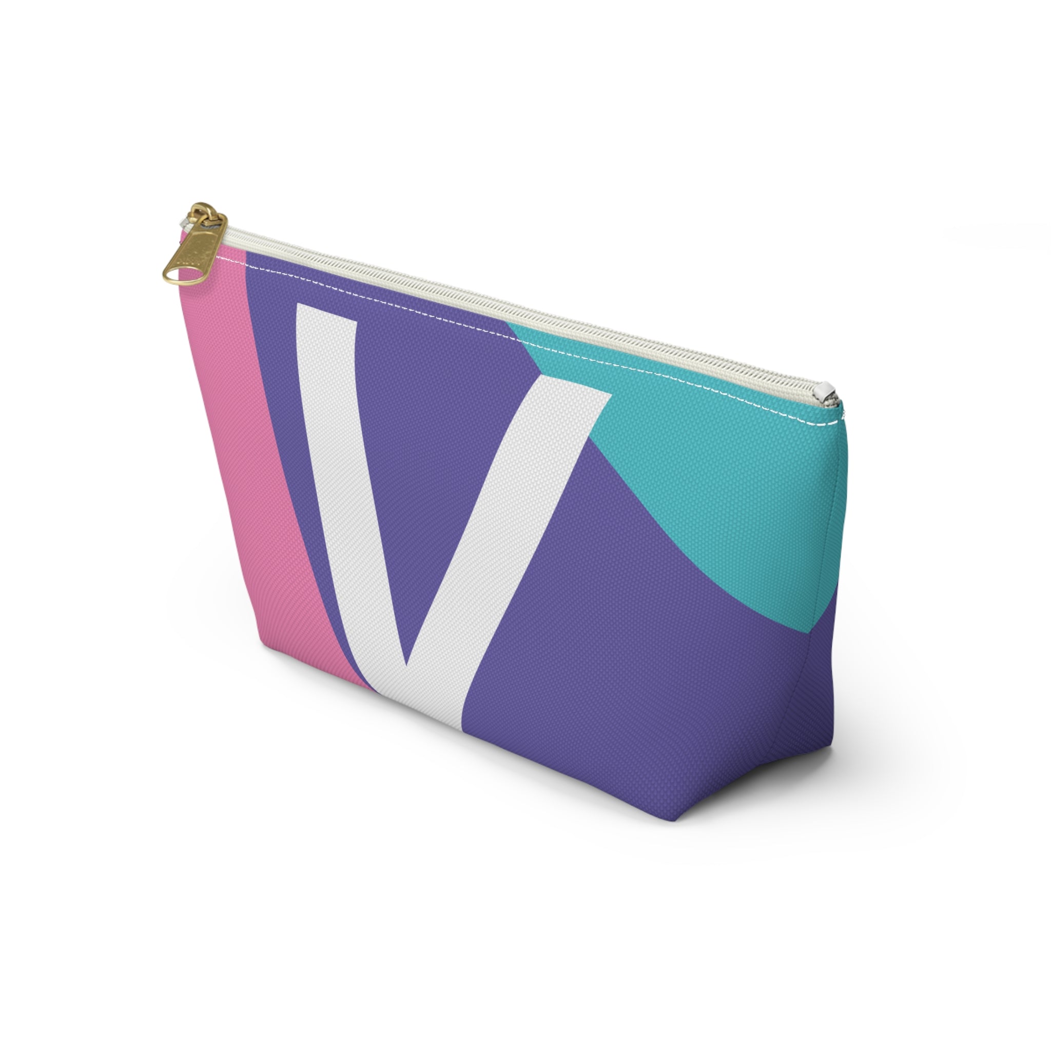 Colorblock Accessory Pouch — Monogram V T-Bottom Cosmetic Bag