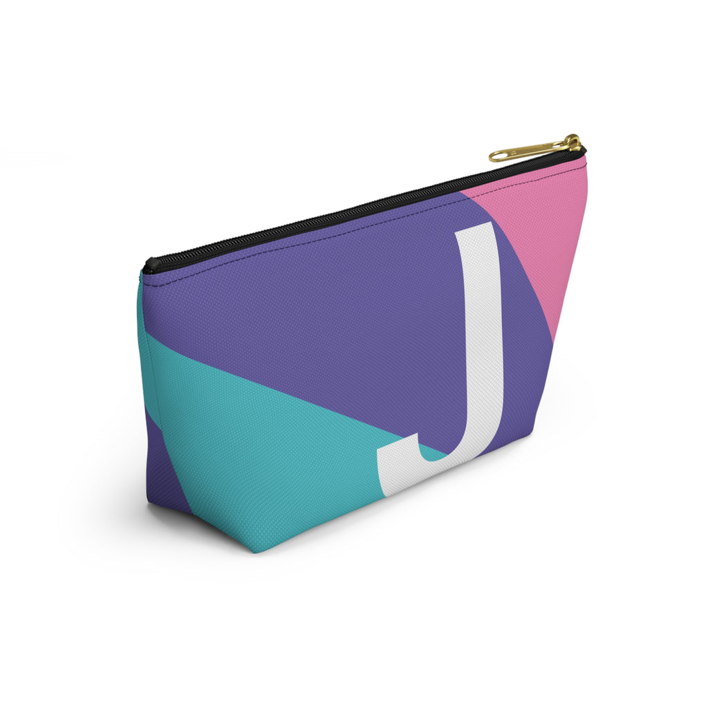 Colorblock Accessory Pouch — Monogram J T-Bottom Cosmetic Bag