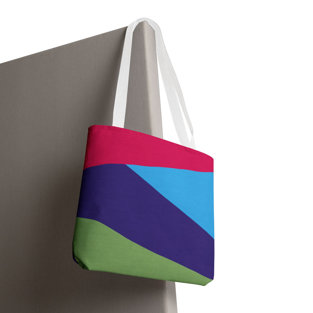 Colorblock Tote Bag