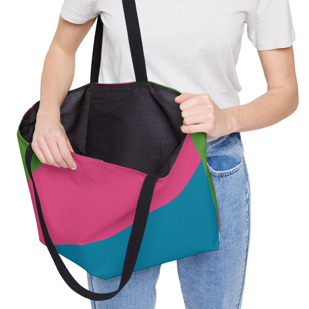 Colorblock Tote Bag