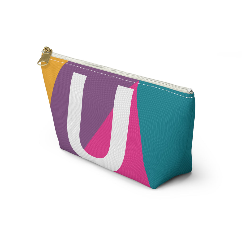Colorblock Accessory Pouch — Monogram U T-Bottom Cosmetic Bag